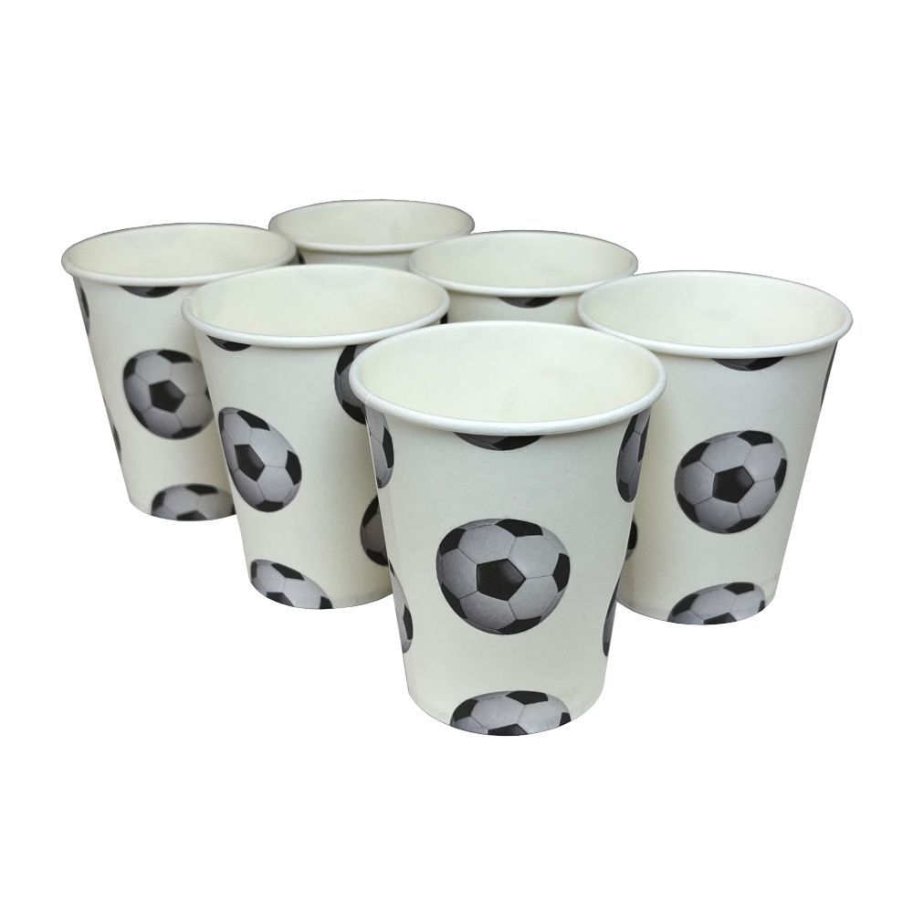 Soccer Ball Party Cups Set of 6 – 266ml