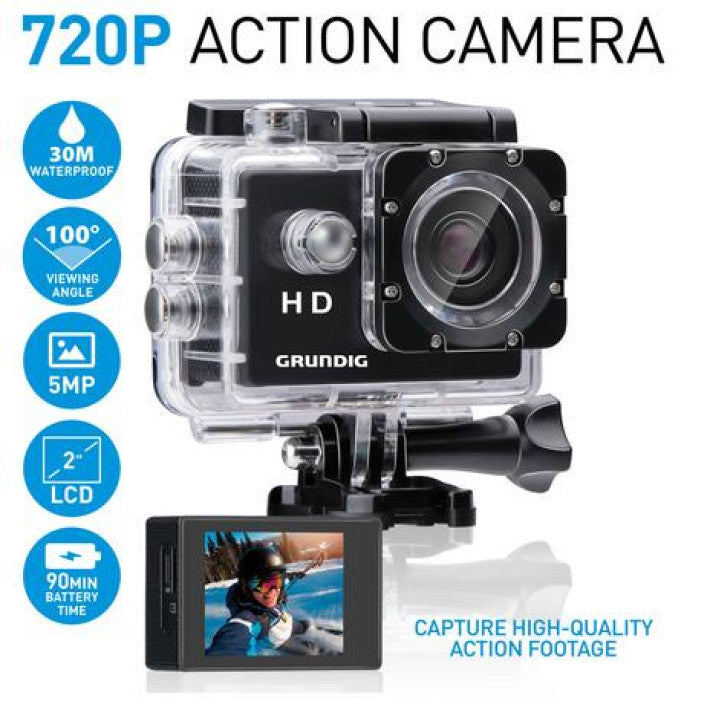 Waterproof Action Camera – HD Quality, Up to 30m