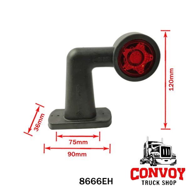 LED Marker Rubber Lamp with Elbow Arm – Star Pattern