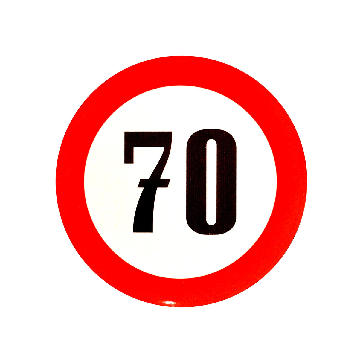 Reflective Speed Limit Sticker - 19cm