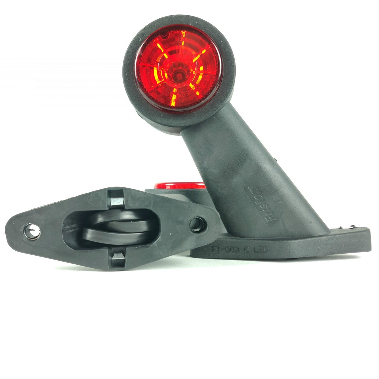 Straight Arm LED Side Marker Light with Microprism Lens