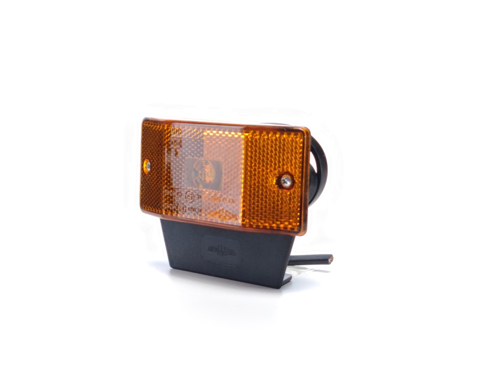 LED Amber Position Lamp with Trapezoid Reflector and Mount
