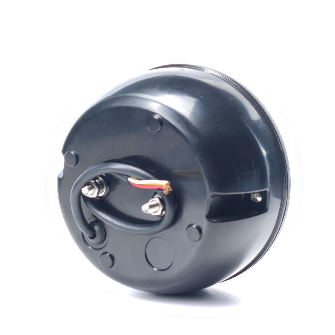 Round LED Stripe Lamp with Indicator, Transparent, 12/24V