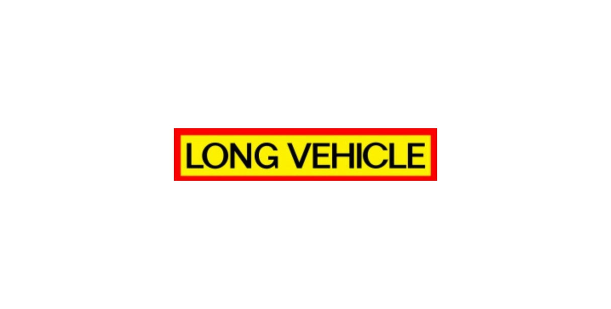 Long Vehicle Warning Sticker