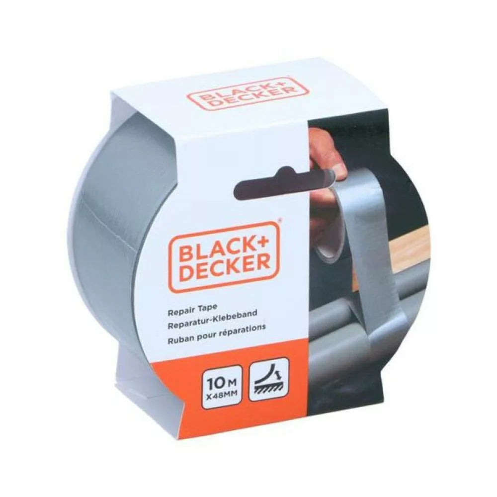 Black+Decker Heavy-Duty Tarp Repair Tape 10m x 48mm