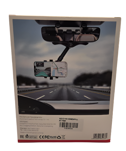 XO Car Phone Holder for Rearview Mirror, Black C115