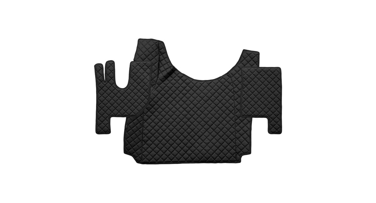 Quilted Faux Leather Floor Mat for Renault T with Engine Tunnel (From 2014)