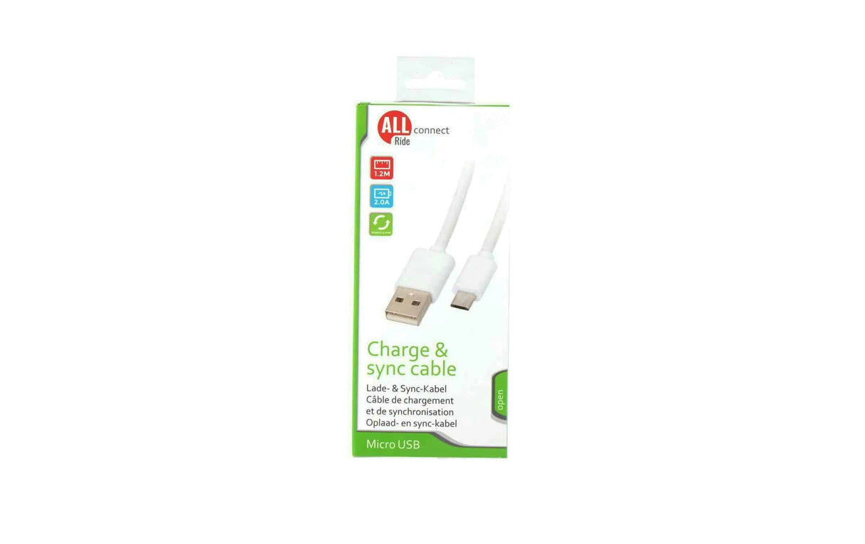 USB Charging Cable USB-A to Micro USB-B – 1.2m, 2.1A