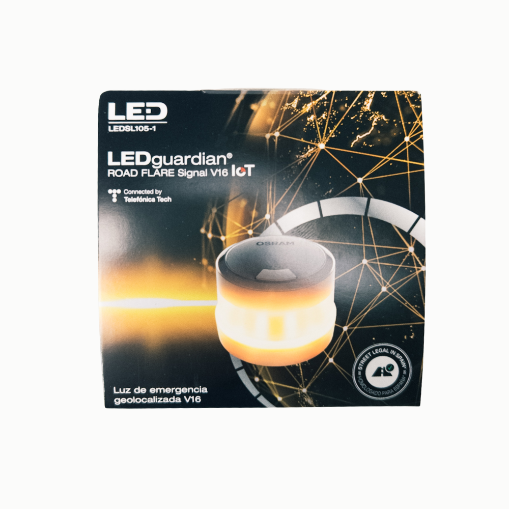 Luce di Emergenza LED Gialla Magnetica 360° Osram V16