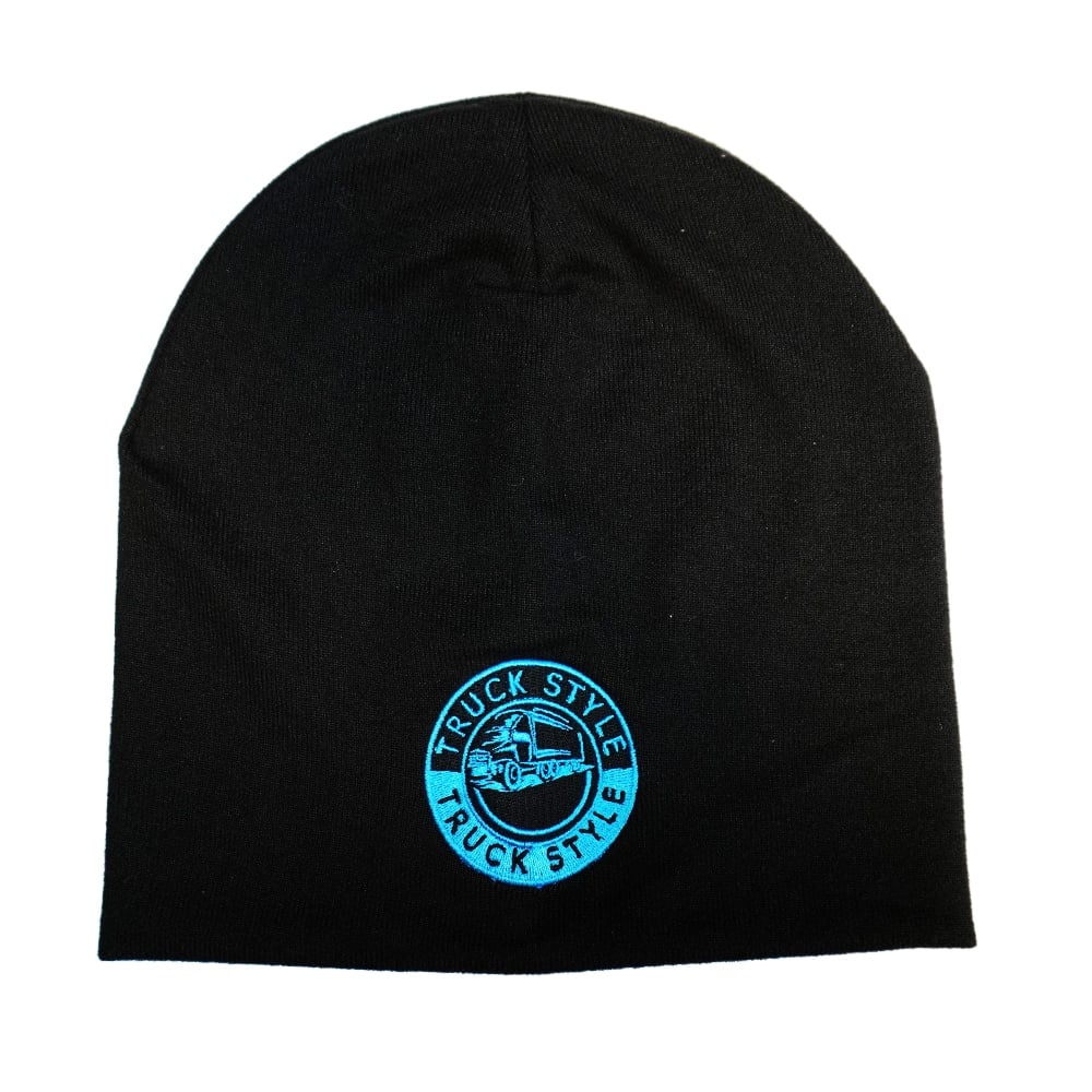 Knitted Trucker Winter Beanie with Embroidered Logo