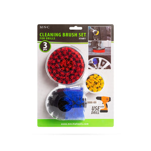Sada čisticích kartáčů pro vrtačku – 3 ks