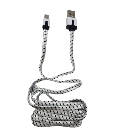 Micro USB-B Data & Charging Cable 2m Black-White