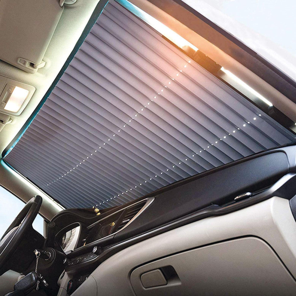 Retractable Car Sunshade for Front Windshield
