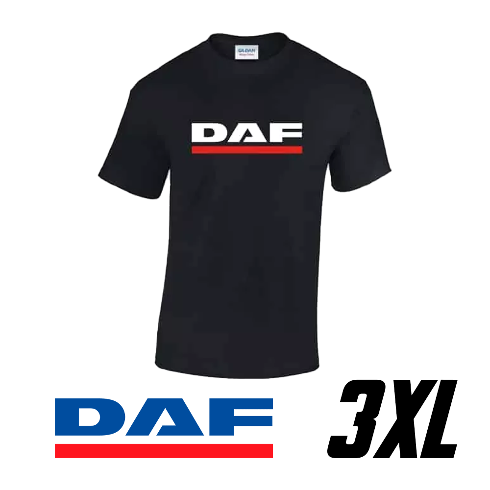 Camiseta DAF 100% algodón negra
