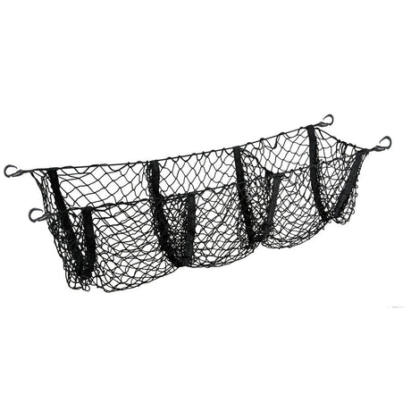 3-Compartment Trunk Organizer Net – Black