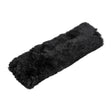 Coussin de ceinture en peau d'agneau noire