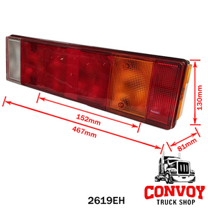 Rear Lamp for MAN Trucks - Large, SIM
