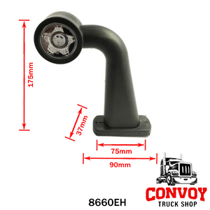 Wide-Angle LED Marker Lamp with Elbow Arm and Star Pattern