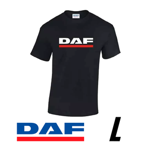 Camiseta DAF 100% algodón negra