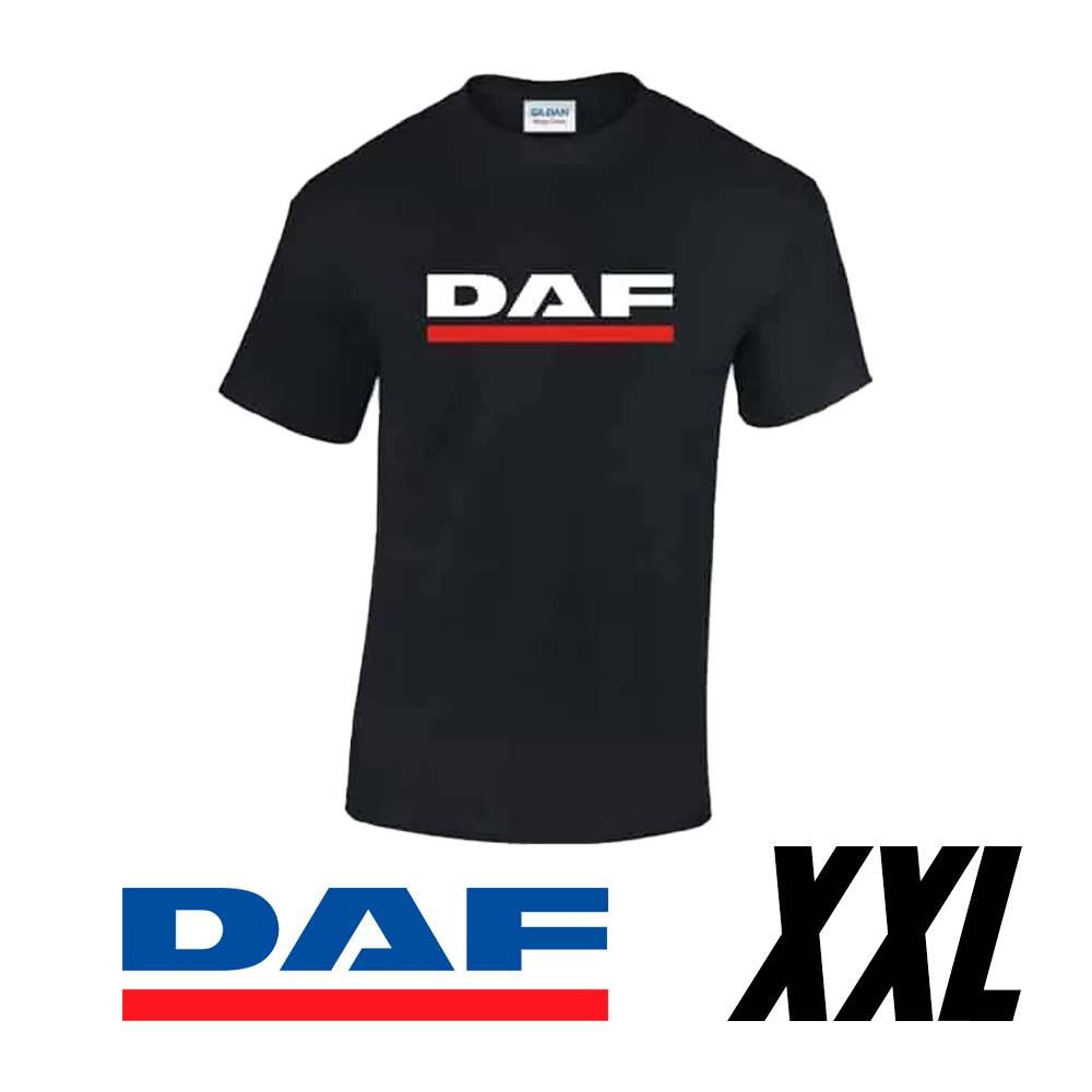 Camiseta DAF 100% algodón negra