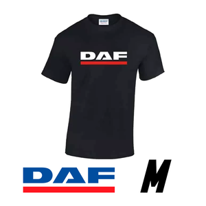 Camiseta DAF 100% algodón negra