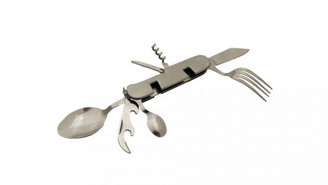 6-in-1 Camping Multi-Tool Cutlery