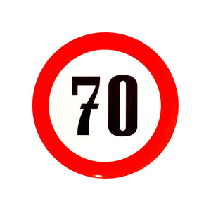 Reflective Speed Limit Sticker - 19cm
