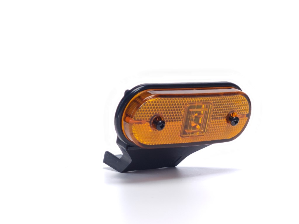 Aspöck Unipoint LED Position Lamp Amber with 45° Bracket