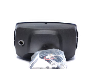 Rectangular High Beam Headlight with Blue Lens and Position Light