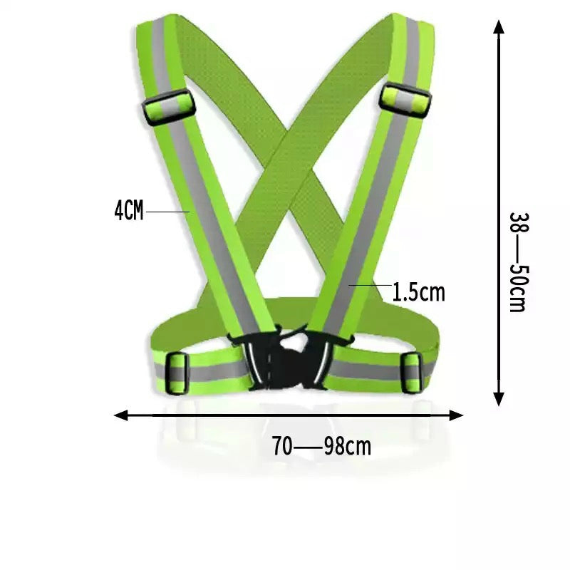 Bright Ride Elastic Reflective Safety Harness