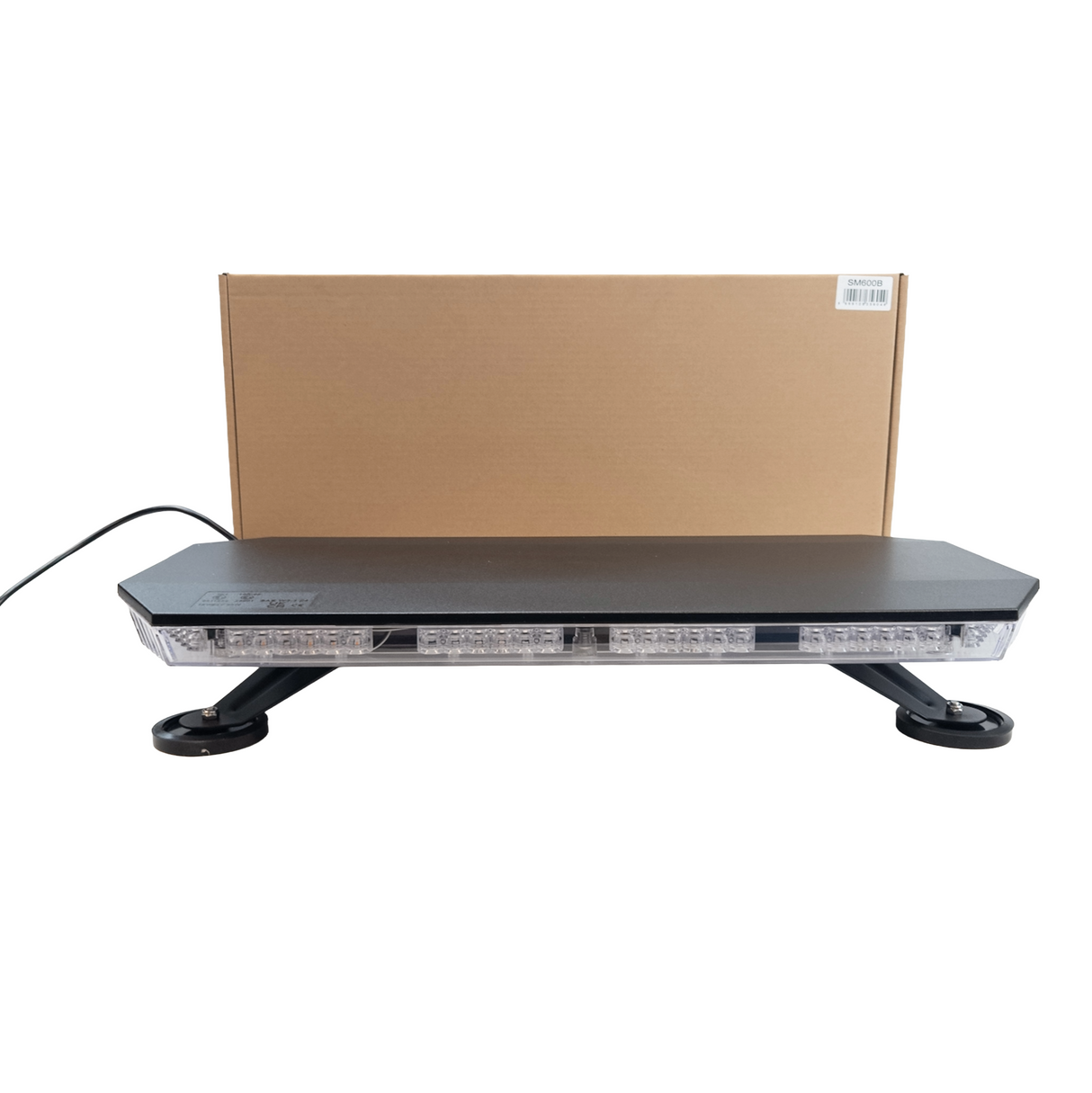 Barra de luz LED amarilla con base magnética, 64 LED