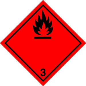 ADR Numbered Hazard Label Sticker