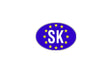 Autocollant SK (Slovaquie) – Indicateur de pays UE