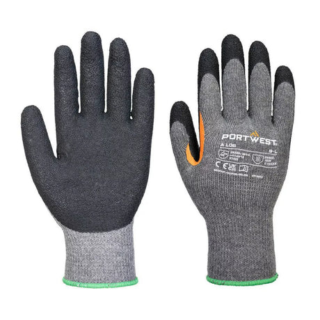Work Safety Glove with Palm-Coated Latex Grey/Black L