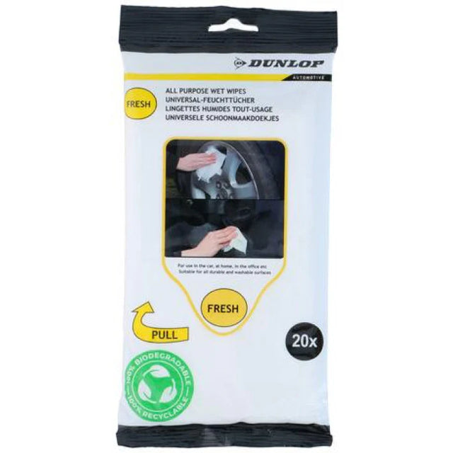 Dunlop Fresh BIO vlhčené utierky, 20 ks