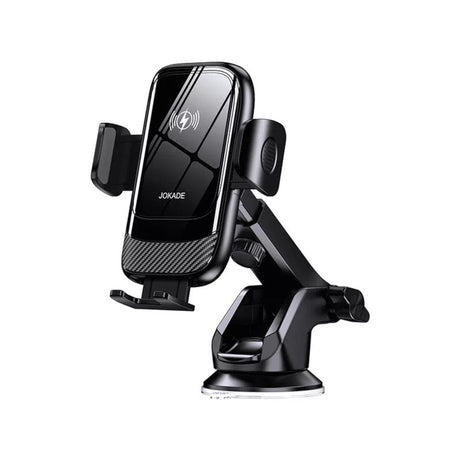 Car Phone Holder with Suction Cup & Wireless Charging JH034
