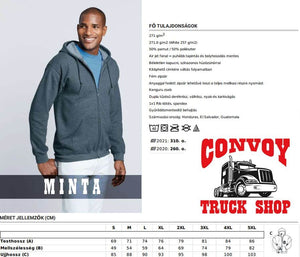 Sudadera negra con capucha y logo DAF