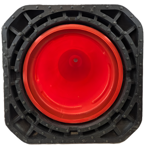 Cono de señalización con base de plástico reciclado de 75 cm