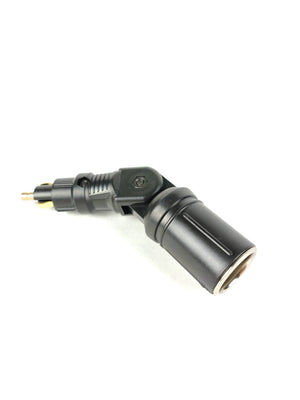 Flexible Steck Plug to Standard Cigarette Lighter Adapter - DIN Converter