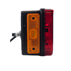 Universal 7-Function LED Tail Light with License Plate Holder 12-24V