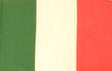 Bandera de Italia con mango (30x45 cm)