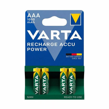 VARTA Rechargeable AAA Battery 1000mAh - Pack of 4