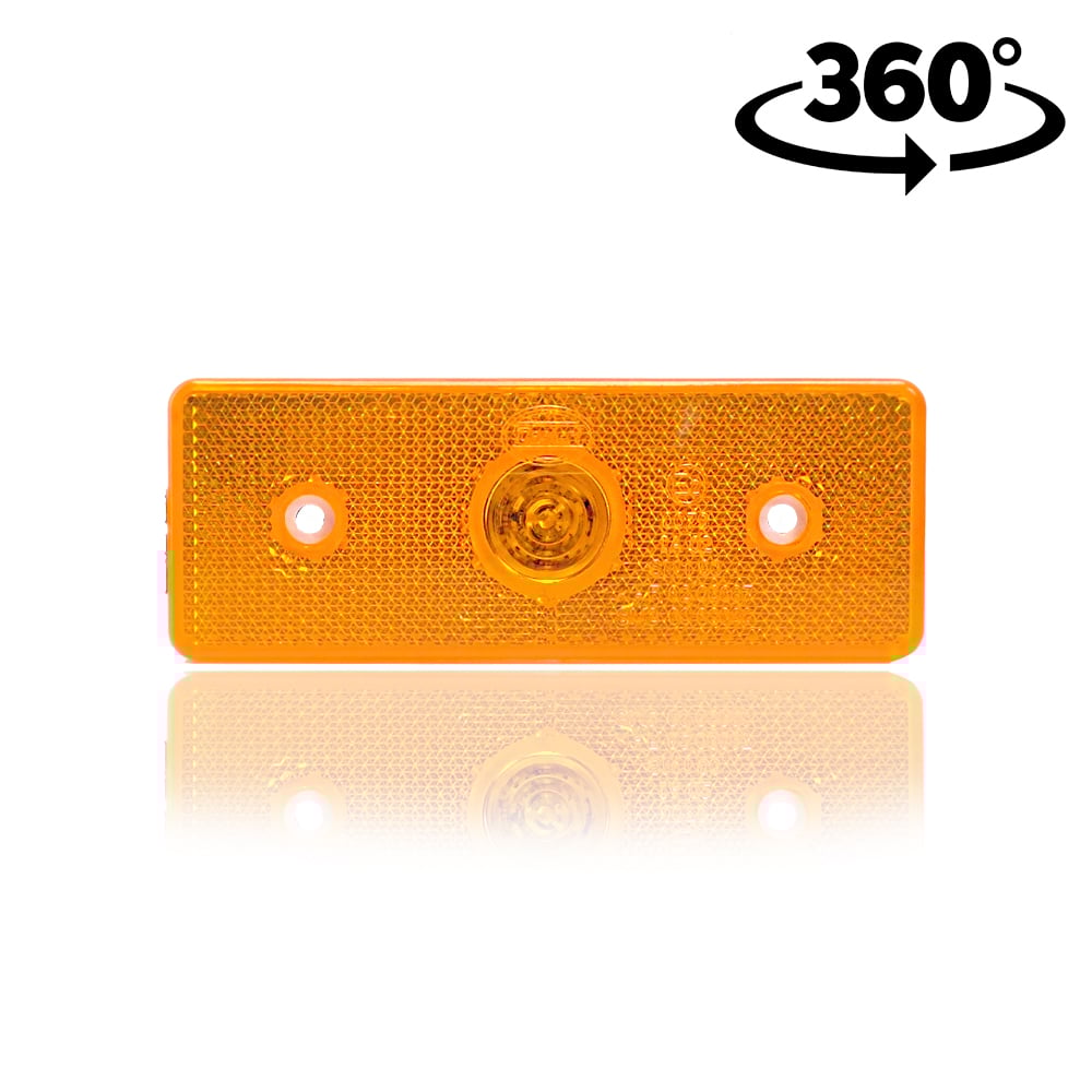 Built-In Amber LED Position Lamp with Reflector